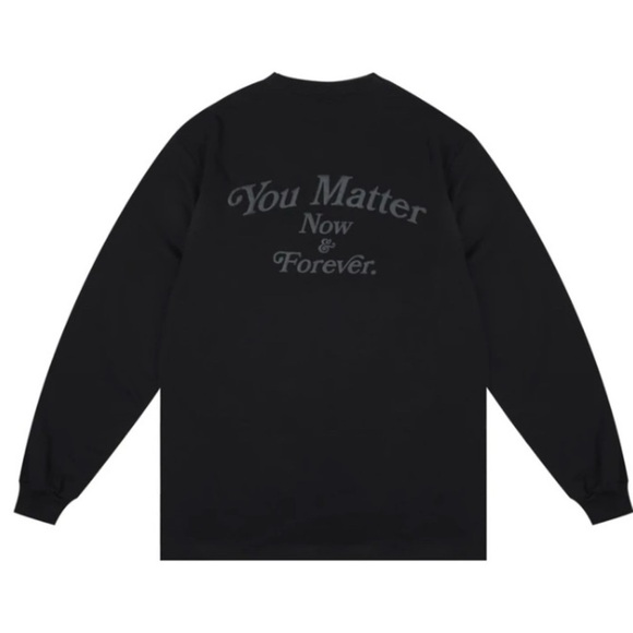 Demetrius Harmon You Matter Now & Forever Black Long Sleeve Pocket Tee XXXL - Picture 1 of 7